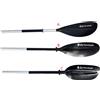 BIG MAMA KAYAK Pagaia divisibile in 2 pezzi- lunghezza 220 cm alluminio Big Mama Kayak e Canoe COLORE NERO COD.17323