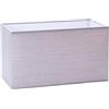 ORION LIGHTSTYLE Paralume in tessuto per presa E27 paralume rettangolare di ricambio per lampada da terra, lampada da tavolo, grigio (32x16x18cm)