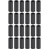 YOKIVE 100pz Nero Rotondo Distanziale, Non Filettato Rondelle con Alto Isolamento Effetto, Mantieni Altezza Coerente, Ottimo per M4 Viti (ABS, 4.2mmx7mmx25mm)