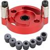 OUGPIU Dima per Fori a Tasca,2/3/4/5/6/8/10mm Lavorazione del Legno Doweling Jig,Kit Guida di Posizionamento,Guida per Trapano Tassello per Legno Posizionatore di Perforazione Posizionatore Dima Verticale