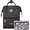 Cabaïa Zaino Impermeabile 23L - Sistema MOLLE e Design Trendy per Uomo e Donna - Nylon Resistente, Comfort Imbottito - Ideale per Viaggi, Scuola, Lavoro - Nero