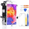 Yodoit per iPhone 8 Plus Display LCD e Digitalizzatore Touch Screen in Vetro Sostituzione (con Fotocamera, Sensore Flex) Utensili Inclusi (5,5 Pollici Bianco)