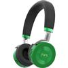 Puro Sound Labs JuniorJam Plus - Cuffie per bambini, protezione audio sicura per l'udito, cuffie Bluetooth regolabili per tablet, smartphone, PC (verde)