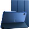 JETech Custodia per Samsung Galaxy Tab A9 8,7 Pollici 2023, Sottile Traslucida Retro Trifold Folio Supporto Protettiva Tablet Cover (Navy)