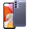 BREEZY CUSTODIA BACK COVER SHELL RIGIDA ANTISCIVOLO TRAFORATA PER SAMSUNG GALAXY A14 4G 5G BLU