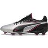 PUMA Scarpe da calcio KING ULTIMATE FG/AG, Scarpe, Silver/Nero/Sun Struck, 44