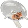 Skyzone Rotella silenziosa, 18 cm, con supporto regolabile, per criceti siriani nani, gerbilli e altri piccoli animali in gabbia