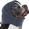 IECOii Felpa Canina per la Calma Sollievo dall'Ansia, Paraorecchie per Cani Senza Scuotimento Protezione dal Rumore, Avvolgimento delle Orecchie del Cane per Ematoma, Copertura delle Orecchie del Cane