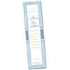 PRINTSERVIS 30 Segna libro per festa Battesimo personalizzabile 40x150 stampato su cartoncino 300gr per bimbo/a pronto per l'utilizzo e facile da compilare (Carussel Azzurro)
