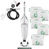 DIERRESTORE - Aspirapolvere Folletto Vk 220s, 700W, NUOVA E ORIGINALE - Con 5 Anni Sacchetti Originali + Kit Tubi, Motore a 60.000 Giri/min - Struttura Termoplastica, 160 hPa - Certificato TÜV 2