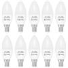JANDEI - 10 x Lampadine LED E14 C37 da 7 W, Equivalente a 60 W, 330° di Apertura, Luce Bianca Freddo 6000K. Perfetto per Soggiorni, Camere da letto, Corridoi, Uffici, Case,