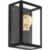 Eglo Leuchten my light Applique Alamonte 1 moderna nera squadrata da esterno IP44 1XE27 94831/20