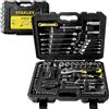 Stanley Set Chiavi a Bussola 175Pz Attacchi 1/4 + 1/2 Stanley STMT17380-1