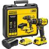 Stanley Trapano avvitatore brushless18V V20StanleyFatmax2.0Ah SFMCD720D2K-QW