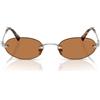 Miu Miu Occhiali da Sole MUA54S 1BC90Q Argento/Marrone Donna