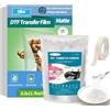 Yiko DTF Carta Transfer per Textile Set, Stampanti a Getto d'inchiostro e Laser, 35 Fogli A4 (29,7 cm x 42 cm) Carta Transfer, per Ogni Tessuto Kit (A4-35G)