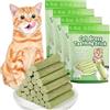 OSDUE 120g Erba Bastoncini da Masticare per Gatti, 24Snack Liofilizzato per Pulizia dei Denti con Pollo, Erba Gatta, Olio di Pesce, Snack Gatto Stick Dentali Gatti per la Rimozione Delle Palle di Pelo