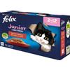 Felix ghiottonerie per Junior Multipack in gelatina con Manzo o Pollo 12 bst da 85 gr
