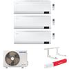 Samsung Climatizzatore Samsung Cebu Wi-fi Trial split inverter 9000 + 12000 + 12000 btu gas R32 (U.E. AJ068TXJ3KG/EU) + OMAGGIO