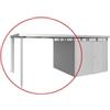 Biohort tetto laterale casetta highline mis. h4 argento metalizzato