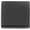 Ompagrill Piastra di cottura per barbecue ompagrill in ghisa rigata 40x43 cm