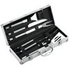 Ompagrill Set valigetta in alluminio da 6 pezzi acciaio inox