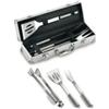Ompagrill Set valigetta in alluminio da 3pezzi in acciaio inox
