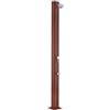 Gre Doccia solare per giardino gre in alluminio effetto legno con lavapiedi 32 l - cod. dsalr32w