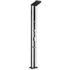 Doccia solare per giardino gre in alluminio con lavapiedi e sprayer 38 l - cod. dsalp38