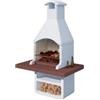 Linea VZ Barbecue a carbonella in cemento linea vz barcellona 150x90x237 cm
