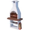 Linea VZ Barbecue a carbonella in cemento linea vz madrid 90x45x212 cm