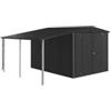 Biohort Tettoia laterale per casetta da giardino biohort europa mis. 6/7 colore grigio scuro metallizzato, 42034