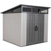 Lifetime Casetta da giardino lifetime in resina effetto legno grigio 2,54x2,54x2,37 cm