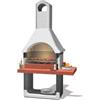 Sarom Fuoco Barbecue a carbonella in cemento sarom fuoco milano 88x58x197,3 cm