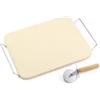 Ompagrill Set pietra e rotella tagliapizza ompagrill 30x38 cm