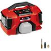 Einhell Compressore a batterie PRESSITO 18/21 Power X-Change (ioni di litio, 18 V, pompa ad alta e bassa pressione, display digitale, spegnimento automatico, senza batteria e caricabatteria)