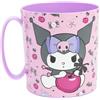 Stor Tazza Bambini Plastica Kuromi 390ml - Adatta Microonde, Resistente e Riutilizzabile per Bambini