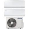 Samsung Climatizzatore Samsung Dual Split Inverter Cebu S2 9000+12000 BTU, AJ040TXJ2KG, Wi-Fi Integrato