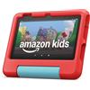 Amazon Fire 7 Kids tablet Senza pubblicità, batteria da 10 ore, 16 GB - Rosso