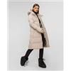 Woolrich Cappotto Beige Con Piumino Da Donna Woolrich Matt Stretch Long Puffer Parka