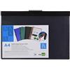 Liderpapel CARTELLINA BEAUTONE DOSSIER PINZA LATERALE 35365 POLIPROPILENE A4 NERA-30 FOGLI-PINZA SCORREVOLE