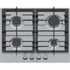 Bosch PCP6A5I90 Piano Cottura Gas 4 Fornelli 58 cm Acciaio inox
