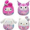 SQUISHMALLOWS PELUCHE SQUISHMALLOWS 25 CM HELLO KITTY ASSTO