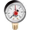 CALEFFI Manometro D 3/8 M attacco radiale, campo di temperatura D 80 mm 10 bar Caleffi 557710 [21181000]