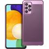 BREEZY CUSTODIA BACK COVER SHELL RIGIDA ANTISCIVOLO TRAFORATA PER SAMSUNG GALAXY A52 4G 5G A52S PURPLE