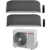 TOSHIBA HAORI WIFI R32 CONDIZIONATORE DUAL SPLIT INVERTER 9000+9000 BTU RAS-2M14G3AVG-E A+++
