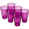 Omada Design 6 Bicchieri Cocktail/Bevande da 400 ml, Impilabili, Infrangibili, in Plastica per uso Esterno, Linea Samba