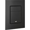 GROHE Skate Cosmopolitan S, Pisatra di azionamento per cassette da incasso (doppio scarico, montaggio verticale), 130x172 mm, nero ultra opaco, 37535KF0