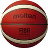 Molten BG5000 - Pallone da basket approvato FIBA, Unisex - Adulto, Palla da basket approvata dalla FIBA., B6G5000, Arancione/marrone chiaro., 6