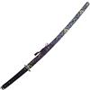 Area Shopping Katana Spada Giapponese in Plastica Blu per Arredamento